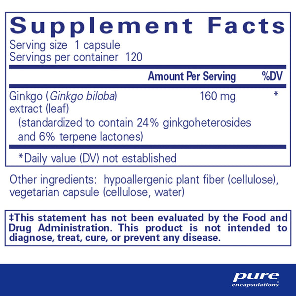 Ginkgo 50 160mg